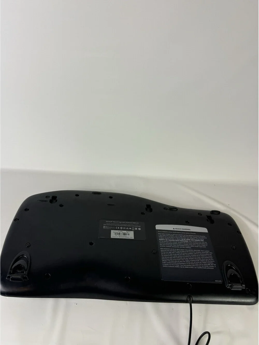 Microsoft Natural Ergonomic Keyboard 4000 v1.0 Model 1048 Wired USB Black Silver